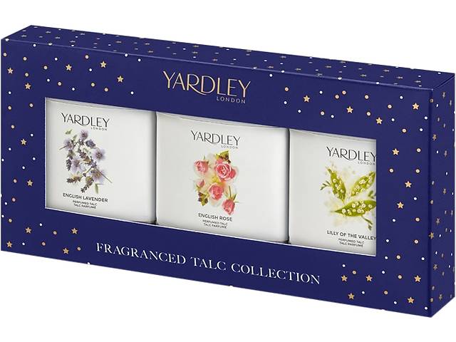 Набір тальку для тіла Yardley Talc Collection 3 х 50 г (01563)