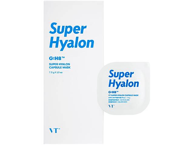 Набор увлажняющих капсульных масок VT Cosmetics Super Hyalon Capsule Mask 10шт*7,5г (8809559629456)