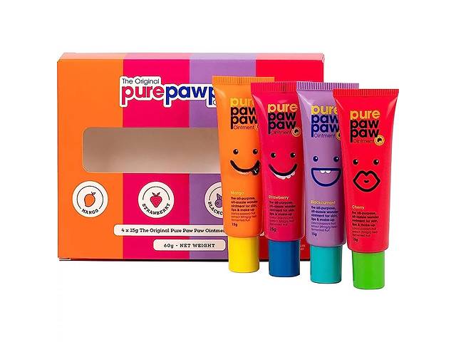 Набор восстанавливающих бальзамов для губ Pure Paw Paw Four Pack 15g 4 шт