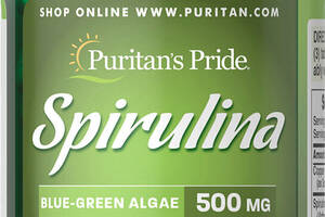 Натуральная добавка Puritans Pride Спирулина 500 мг 200 таблеток (31067)