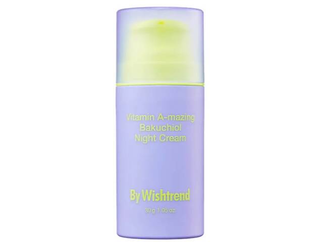 Ночной крем с ретинолом и бакучиолом By Wishtrend Vitamin A-mazing Bakuchiol Night Cream 30 г