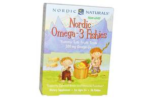 Nordic Omega-3 Fishies Nordic Naturals 36гелкапс Тутты фрутты (67352013)