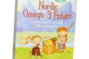 Nordic Omega-3 Fishies Nordic Naturals 36гелкапс Тутти фрутти (67352013)