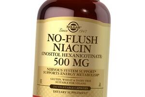 Ниацин не вызывающий покраснений No-Flush Niacin 500 Solgar 250вегкапс (36313192)