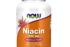 Ниацин NOW Foods Niacin 500 mg 250 Tabs