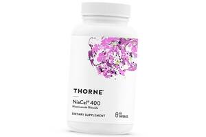 Никотинамид рибозид NiaCel 400 Thorne Research 60капс (72357027)