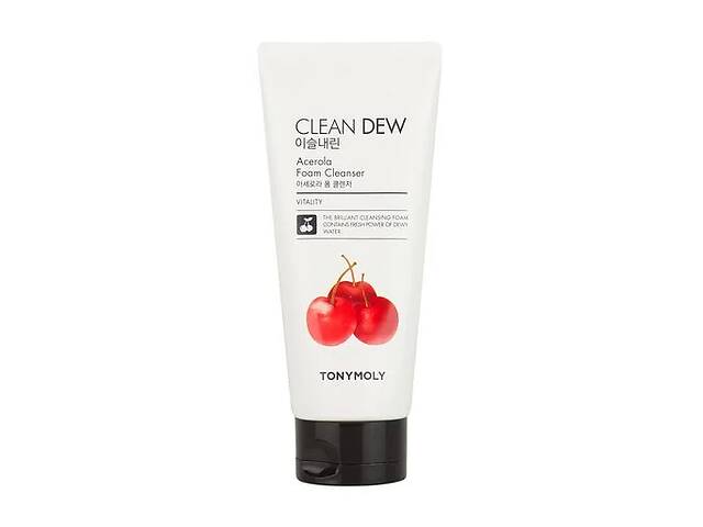 Очищающая пенка для умывания Tony Moly Clean Dew Acerola Foam Cleanser Ацерола, 180 мл