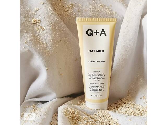 Очищающее кремовое средство с овсяным молочком Q+A Oat Milk Cream Cleanser 125 мл