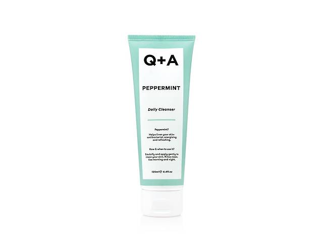 Очищающий гель для лица с мятой Q+A Peppermint Daily Cleanser 125 мл