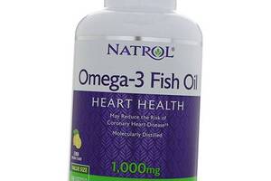 Omega-3 Fish Oil 1000 Natrol 150гелкапс Лимон (67358004)