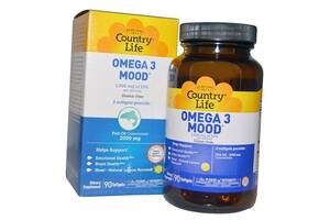 Omega-3 Mood Country Life 90гелкапс Лимон (67124004)