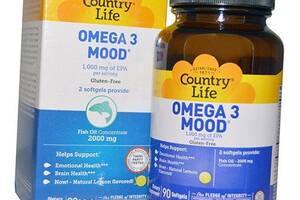 Omega-3 Mood Country Life 90гелкапс Лимон (67124004)