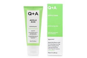 Отшелушивающий гель с кислотами для лица Q+A Apple AHA Exfoliating Gel 75 мл