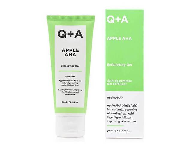 Отшелушивающий гель с кислотами для лица Q+A Apple AHA Exfoliating Gel 75 мл