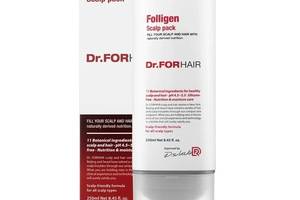 Оздоровительная маска для кожи головы Dr.FORHAIR Folligen Scalp Pack 250 мл