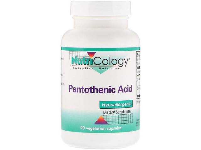 Пантотеновая кислота Nutricology Pantothenic Acid 90 Veg Caps