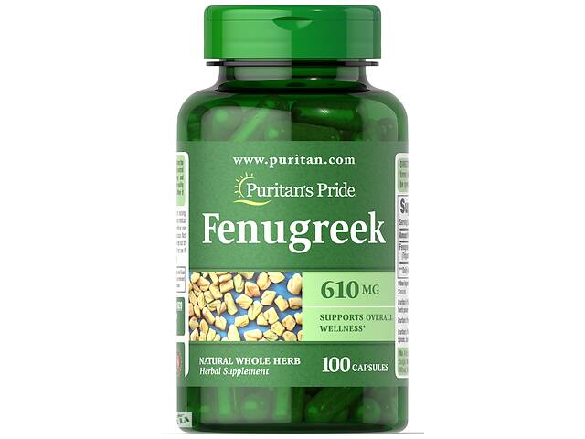 Пажитник Fenugreek Puritan s Pride 610 мг 100 капсул (31120)