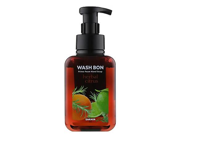 Пена-мыло для рук с ароматом цитрусов Wash Bon с помпой 500 мл