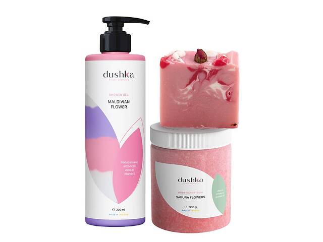 Подарочный набор Dushka Pink Flower 3 шт