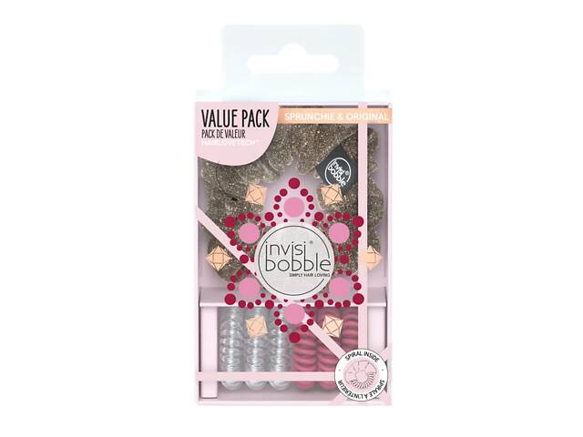 Подарочный набор INVISIBOBBLE BRITISH ROYAL DUO QUEEN FOR A DAY 7 шт