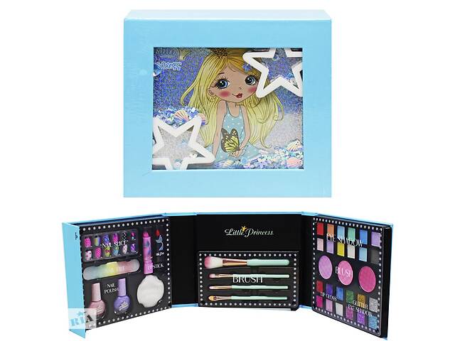 Подарочный набор косметики Little princess голубой MIC (2104M)