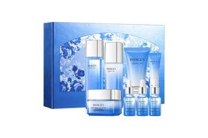 Подарочный набор с гиалуроновой кислотой и пептидами Images Hyaluronic Acid Peptide Delicate Glowing Set 8 шт (11244...