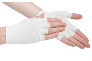 Подперчатки EASY от HANDYboo размер М 1 пара Белые (MAS40023)