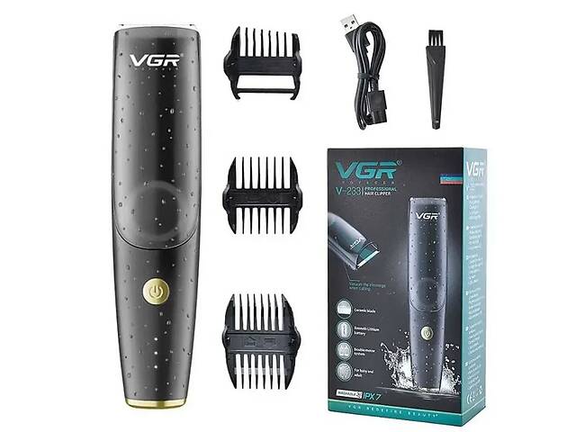 Профессиональная электрическая мощная машинка для стрижки волос VGR V-233