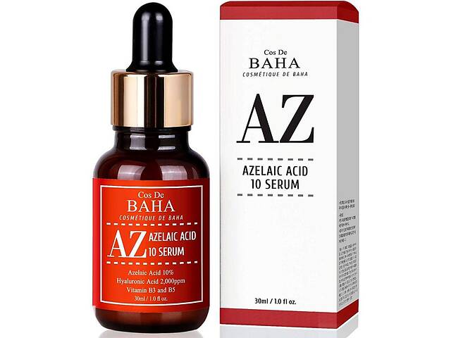 Противовоспалительная сыворотка с азелаиновой кислотой Cos De BAHA AZ Azelaic Acid 10 serum 30 мл