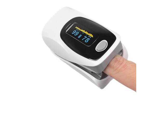 Пульсоксиметр на палець для зміни пульсу і сатурації крові Pulse Oximeter C101A3 (MAS40388)