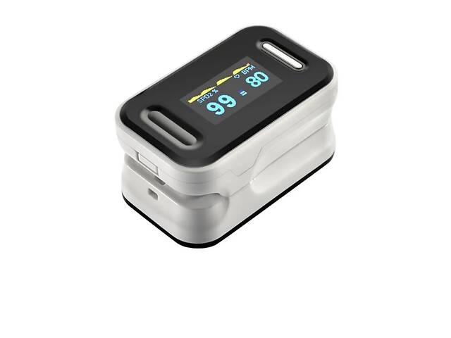 Пульсоксиметр на палец OYK-81C для изменения пульса и сатурации крови Pulse Oximeter White (MAS40389)