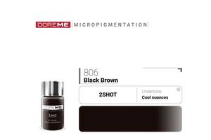 Пігменти для татуажу 806 Black Brown Doreme 2Shot Pigments