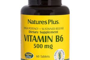 Пиридоксин Nature's Plus Vitamin B6 500 mg 60 Tabs