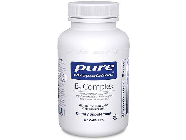 Пиридоксин Pure Encapsulations B6 Complex 120 Caps PE-01758