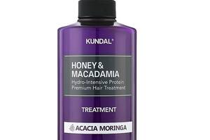 Питательный кондиционер Honey & Macadamia Protein Hair Treatment Acacia Moringa Kundal 500 мл