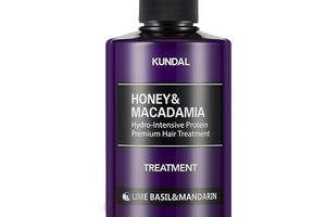 Питательный кондиционер Honey & Macadamia Protein Hair Treatment Lime Basil & Mandarin Kundal 500 мл