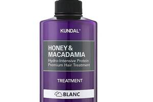Питательный кондиционер с медом и маслом макадамии Honey & Macadamia Protein Hair Treatment Blanc Kundal 500 мл