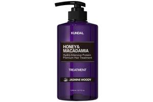 Питательный кондиционер с медом и маслом макадамии Honey & Macadamia Treatment Jasmine Woody Kundal 500 мл