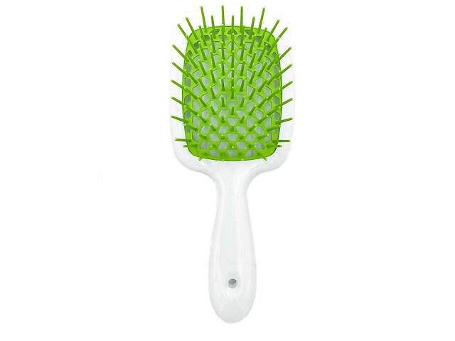 Расческа для волос Janeke Superbrush белый с зеленым