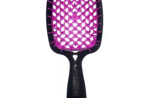 Расческа для волос Janeke Superbrush small Черный с фиолетовым