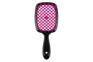 Расческа для волос Janeke Superbrush small Черный с розовым