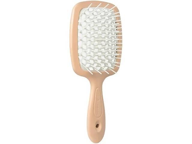 Расческа для волос Janeke Superbrush small Персиковая с белый