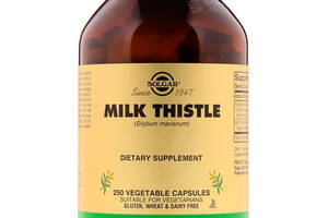 Расторопша Solgar Milk Thistle 250 вегетарианских капсул (SOL03973)