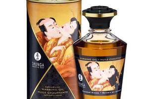 Разогревающее масло Shunga APHRODISIAC WARMING OIL Caramel Kisses 100 мл (SO2499)