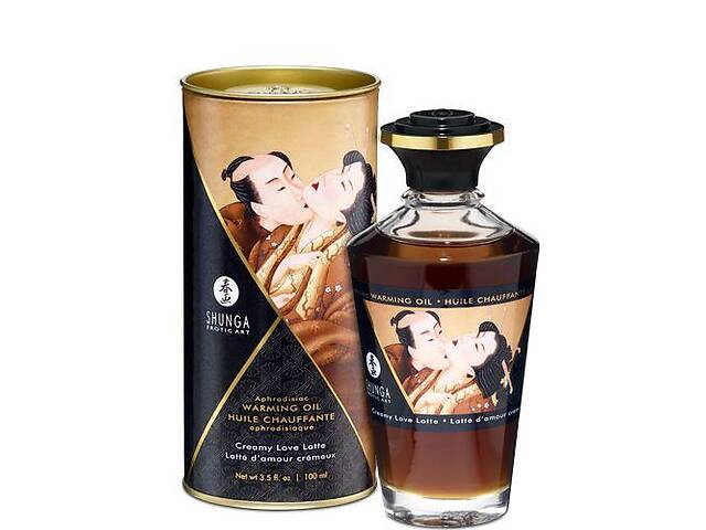 Разогревающее масло Shunga APHRODISIAC WARMING OIL Creamy Love Latte 100 мл (SO2500)