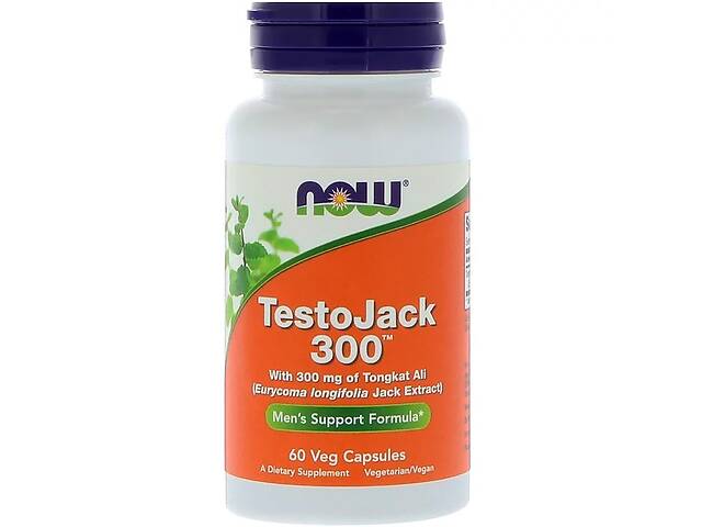 Репродуктивное Здоровье Мужчин ТестоДжек, TestoJack 300, Now Foods, 60 капсул