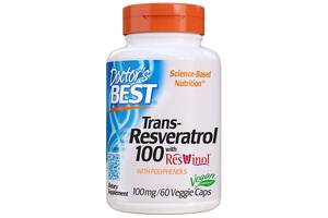 Ресвератрол Doctor's Best Trans-Resveratrol 100 мг 60 гелевых капсул (DRB00171)