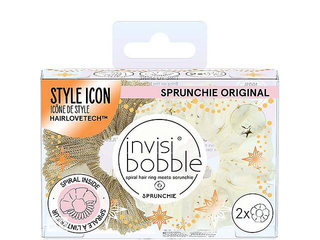 Резинка-браслет для волос invisibobble SPRUNCHIE Time to Shine Bring on the Night 2 шт