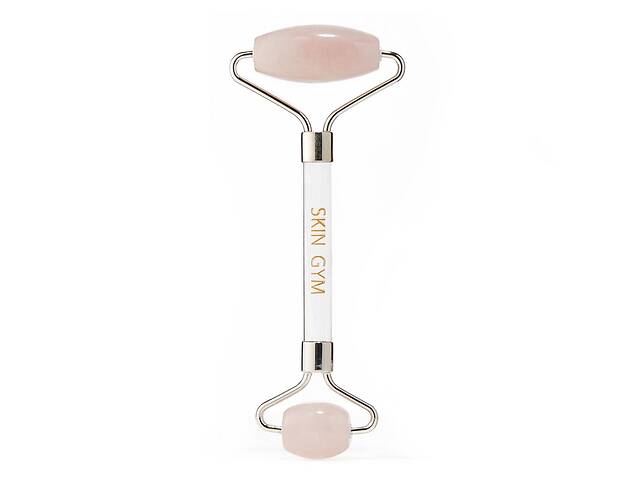 Роллер с кристаллом розового кварца SKIN GYM Rose Quartz Facial Roller