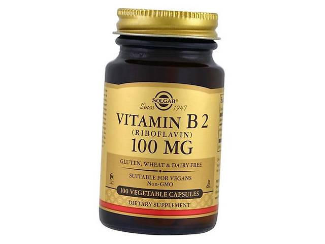 Рібофлавін, Vitamin B2 100, Solgar 100вегкапс (36313089)